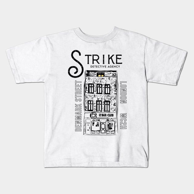 Cormoran Strike Kids T-Shirt by MorvernDesigns